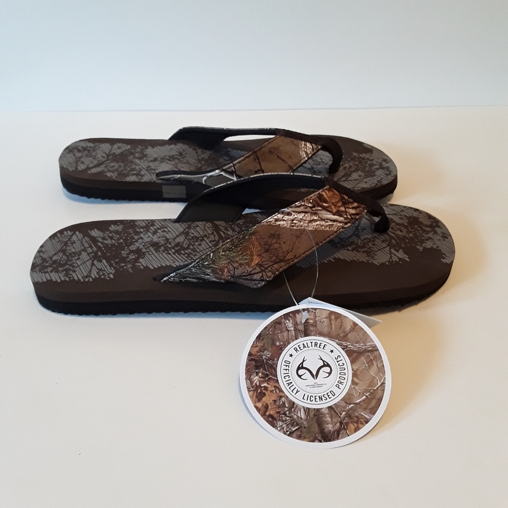 SOLD NWT Real Tree Men's Camouflage Sandals 11 - Picture 3 of 5